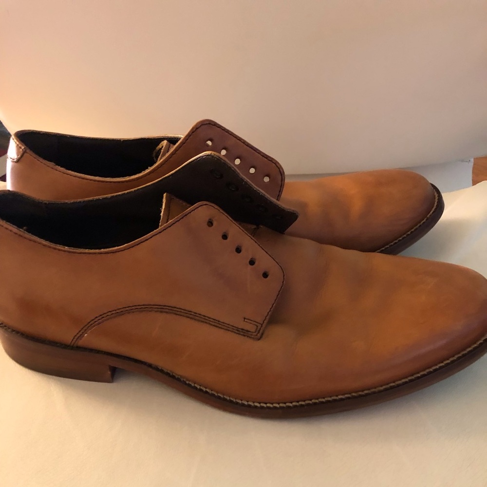 Cole Haan, Men’s Cognac leather derby shoes